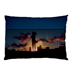 Art Sunset Anime Afternoon Pillow Case (two Sides) by BangZart