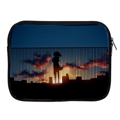 Art Sunset Anime Afternoon Apple Ipad 2/3/4 Zipper Cases by BangZart