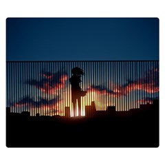 Art Sunset Anime Afternoon Double Sided Flano Blanket (small)  by BangZart