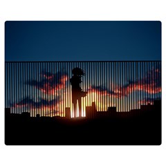 Art Sunset Anime Afternoon Double Sided Flano Blanket (medium)  by BangZart