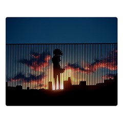 Art Sunset Anime Afternoon Double Sided Flano Blanket (large)  by BangZart