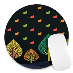 Vector Color Tree Round Mousepads by BangZart