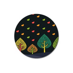 Vector Color Tree Magnet 3  (round) by BangZart