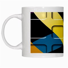 Colorful Docking Frame White Mugs by BangZart