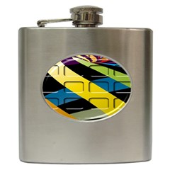 Colorful Docking Frame Hip Flask (6 Oz) by BangZart