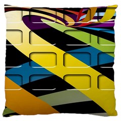 Colorful Docking Frame Large Cushion Case (one Side) by BangZart