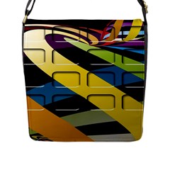 Colorful Docking Frame Flap Messenger Bag (l)  by BangZart