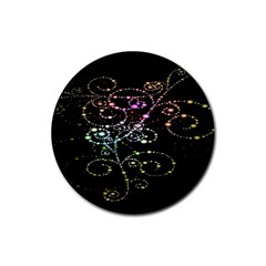 Sparkle Design Rubber Round Coaster (4 Pack)  by BangZart