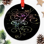 Sparkle Design Round Ornament (Two Sides) Front