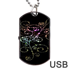 Sparkle Design Dog Tag Usb Flash (one Side) by BangZart