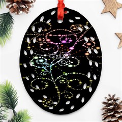 Sparkle Design Ornament (oval Filigree) by BangZart