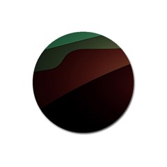 Color Vague Abstraction Magnet 3  (round) by BangZart