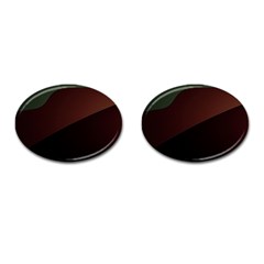 Color Vague Abstraction Cufflinks (oval) by BangZart