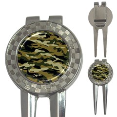 Military Vector Pattern Texture 3-in-1 Golf Divots by BangZart