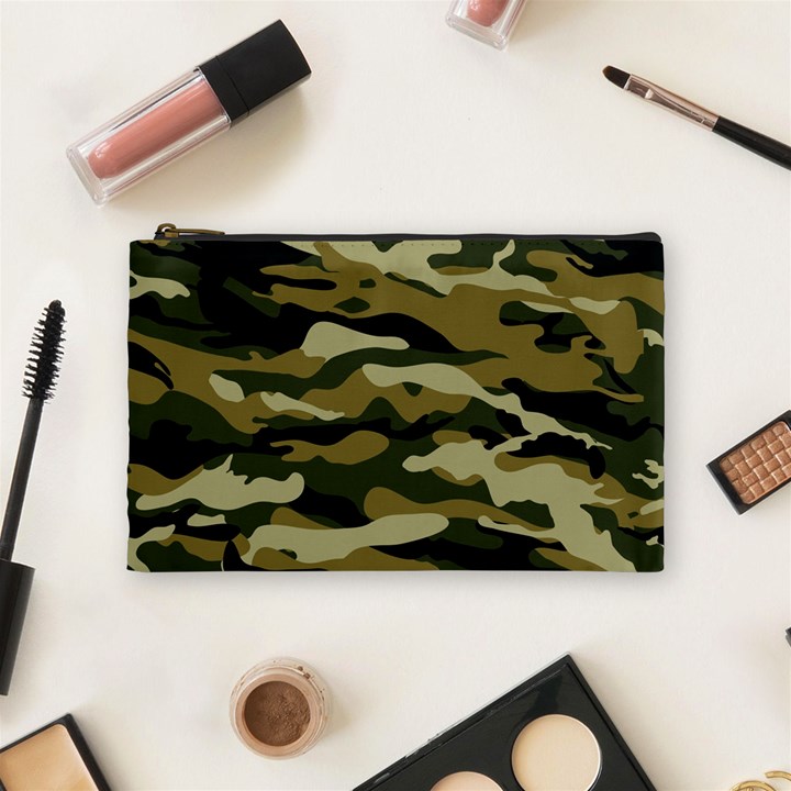 Military Vector Pattern Texture Cosmetic Bag (Medium) 