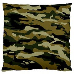 Military Vector Pattern Texture Large Cushion Case (one Side) by BangZart