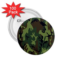 Military Camouflage Pattern 2 25  Buttons (100 Pack)  by BangZart