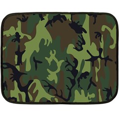 Military Camouflage Pattern Double Sided Fleece Blanket (mini)  by BangZart