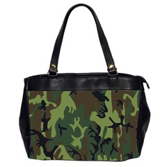 Military Camouflage Pattern Office Handbags (2 Sides)  by BangZart