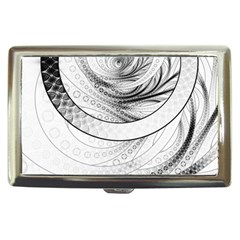 Enso, A Perfect Black And White Zen Fractal Circle Cigarette Money Cases by jayaprime