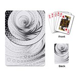 Enso, a Perfect Black and White Zen Fractal Circle Playing Card Back