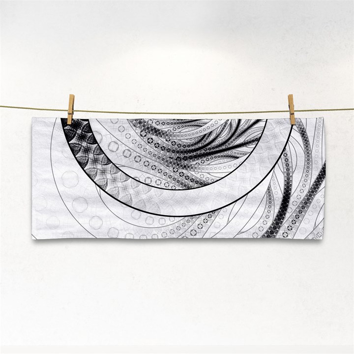 Enso, a Perfect Black and White Zen Fractal Circle Cosmetic Storage Cases