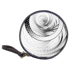 Enso, A Perfect Black And White Zen Fractal Circle Classic 20-cd Wallets by jayaprime