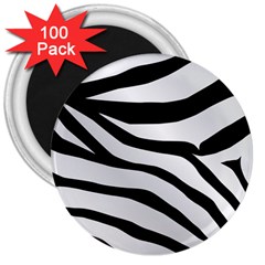 White Tiger Skin 3  Magnets (100 Pack) by BangZart