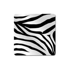 White Tiger Skin Square Magnet by BangZart