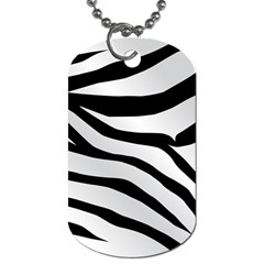 White Tiger Skin Dog Tag (two Sides) by BangZart