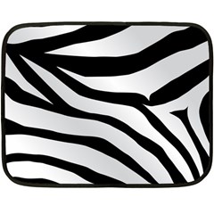 White Tiger Skin Double Sided Fleece Blanket (mini)  by BangZart