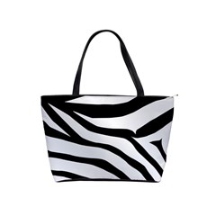 White Tiger Skin Shoulder Handbags by BangZart