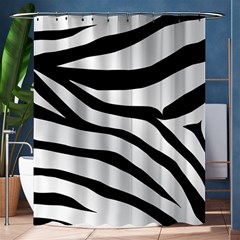 White Tiger Skin Shower Curtain 60  X 72  (medium)  by BangZart