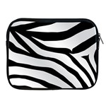 White Tiger Skin Apple iPad 2/3/4 Zipper Cases Front