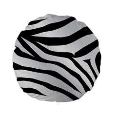 White Tiger Skin Standard 15  Premium Flano Round Cushions by BangZart