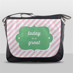 Today Will Be Great Messenger Bags by BangZart