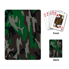 Army Green Camouflage Playing Card by BangZart