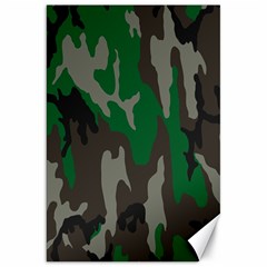 Army Green Camouflage Canvas 20  X 30   by BangZart