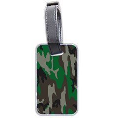 Army Green Camouflage Luggage Tags (two Sides) by BangZart