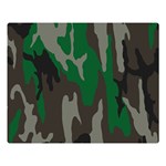 Army Green Camouflage Double Sided Flano Blanket (Large)  Blanket Back