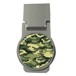 Camouflage Camo Pattern Money Clips (Round)  Front