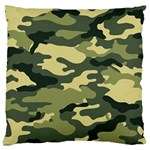 Camouflage Camo Pattern Large Cushion Case (Two Sides) Front