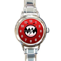 Funny Angry Round Italian Charm Watch by BangZart