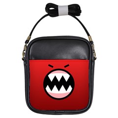 Funny Angry Girls Sling Bags by BangZart