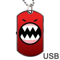 Funny Angry Dog Tag Usb Flash (one Side) by BangZart