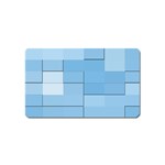 Blue Squares Iphone 5 Wallpaper Magnet (Name Card) Front