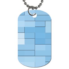 Blue Squares Iphone 5 Wallpaper Dog Tag (one Side) by BangZart