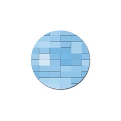 Blue Squares Iphone 5 Wallpaper Golf Ball Marker (4 Pack) by BangZart