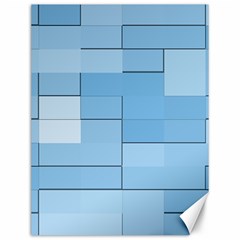 Blue Squares Iphone 5 Wallpaper Canvas 12  X 16   by BangZart