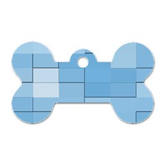 Blue Squares Iphone 5 Wallpaper Dog Tag Bone (two Sides) by BangZart